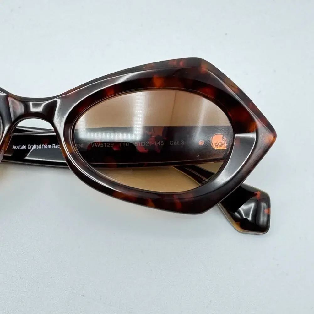 Vivienne Westwood Sunglasses VW5129 110 Havana Cat Eye Frame Brown Gradient Lens